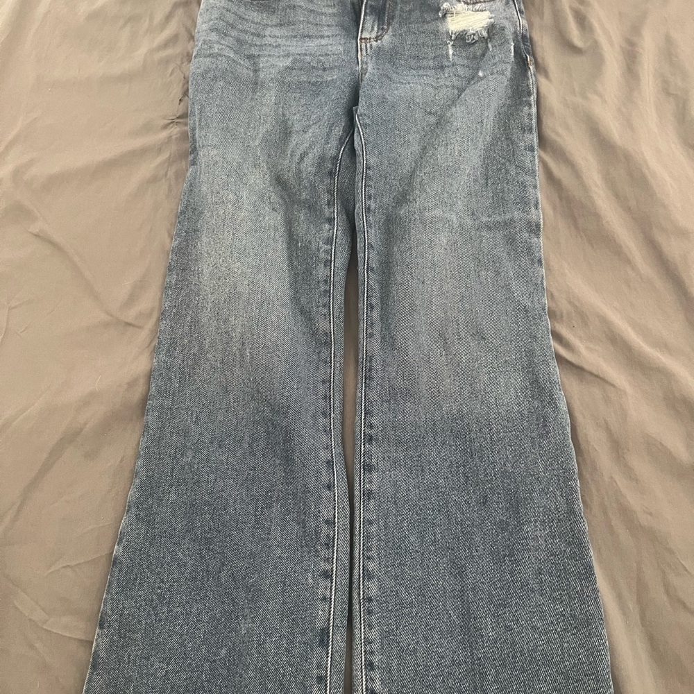 Rewash Distressed Blue Flare Jeans